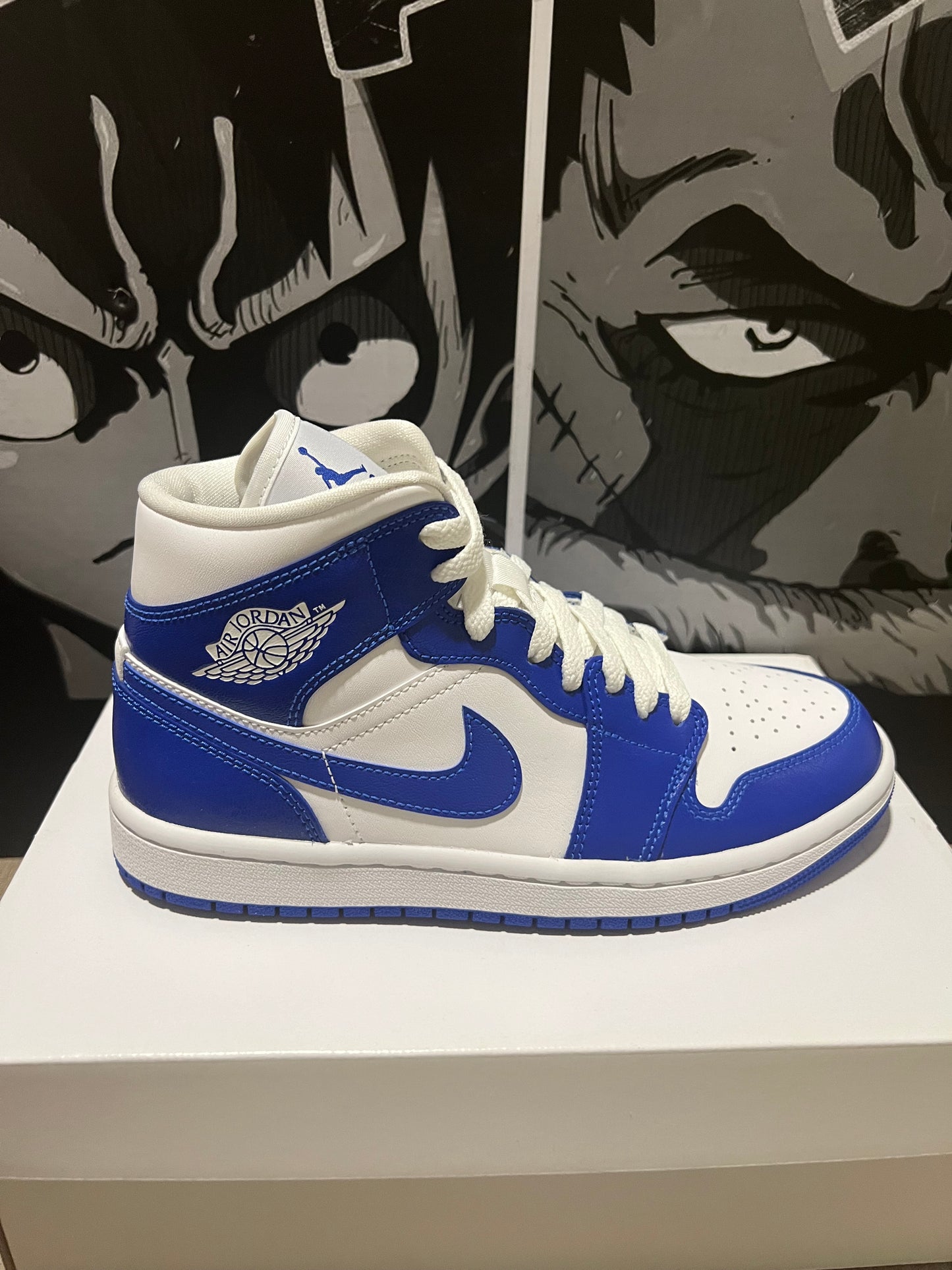 Wmns Air Jordan 1 Mid 'Kentucky Blue'