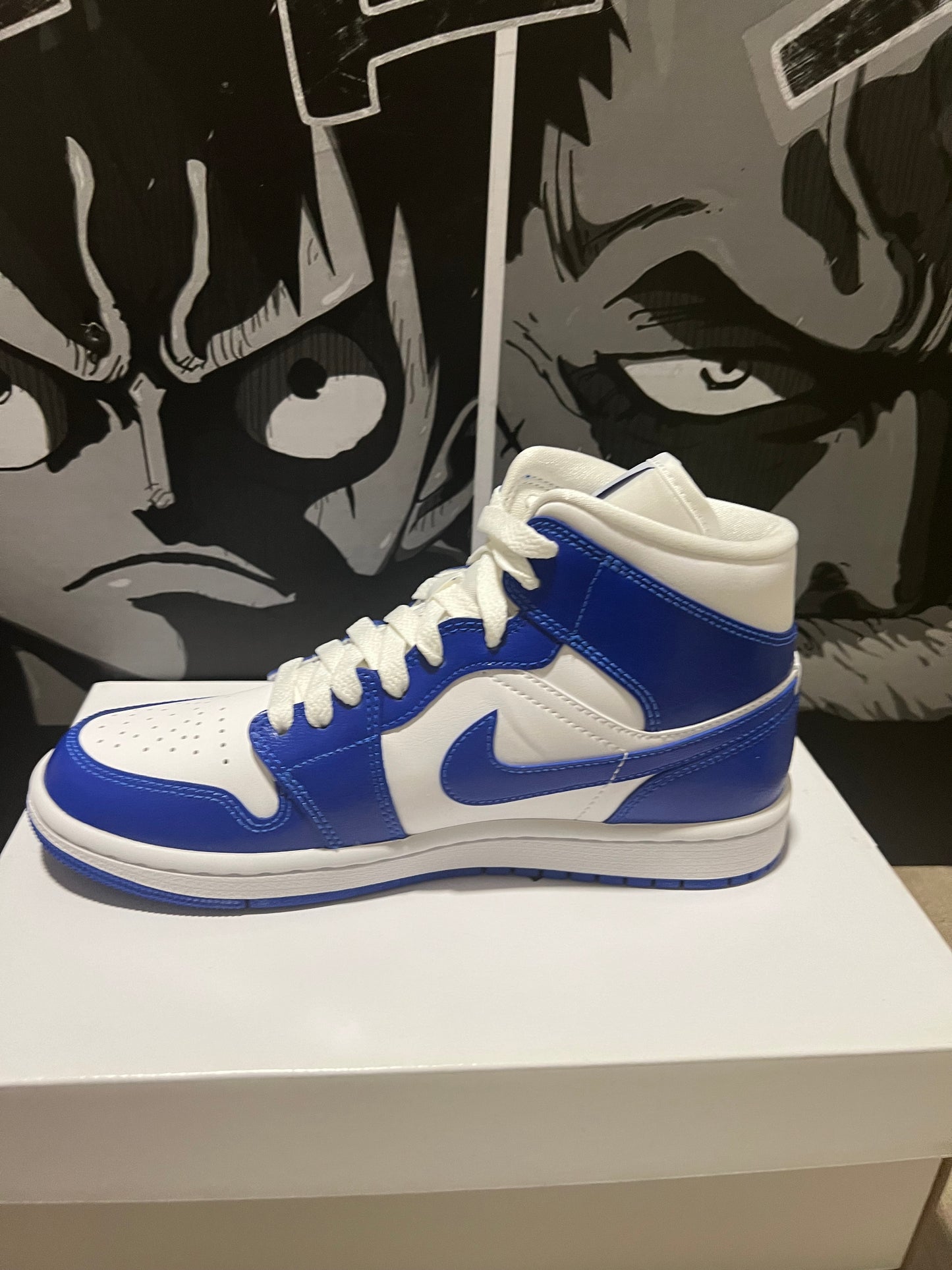 Wmns Air Jordan 1 Mid 'Kentucky Blue'