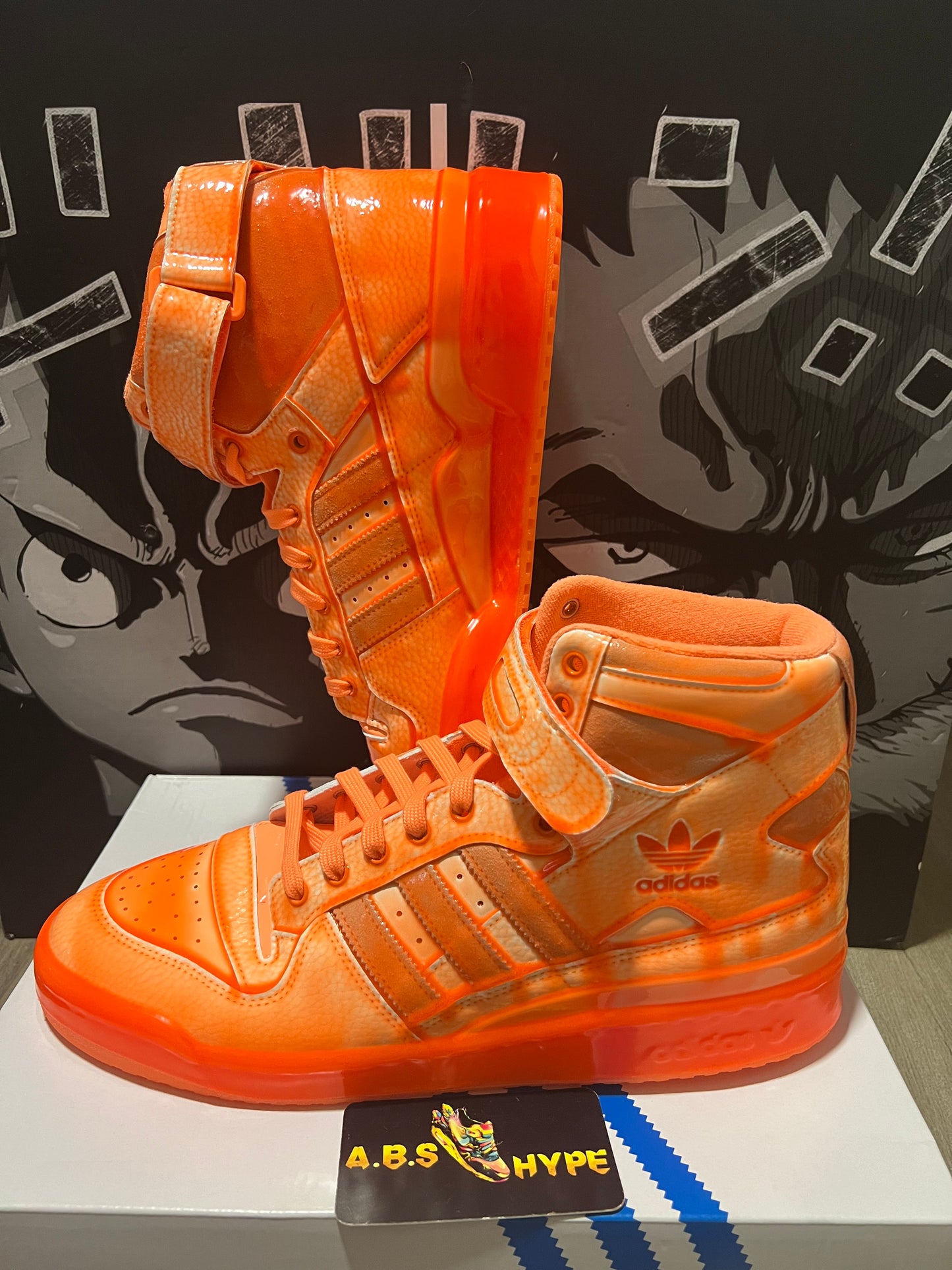 Jeremy Scott x Forum High 'Dipped - Signal Orange'