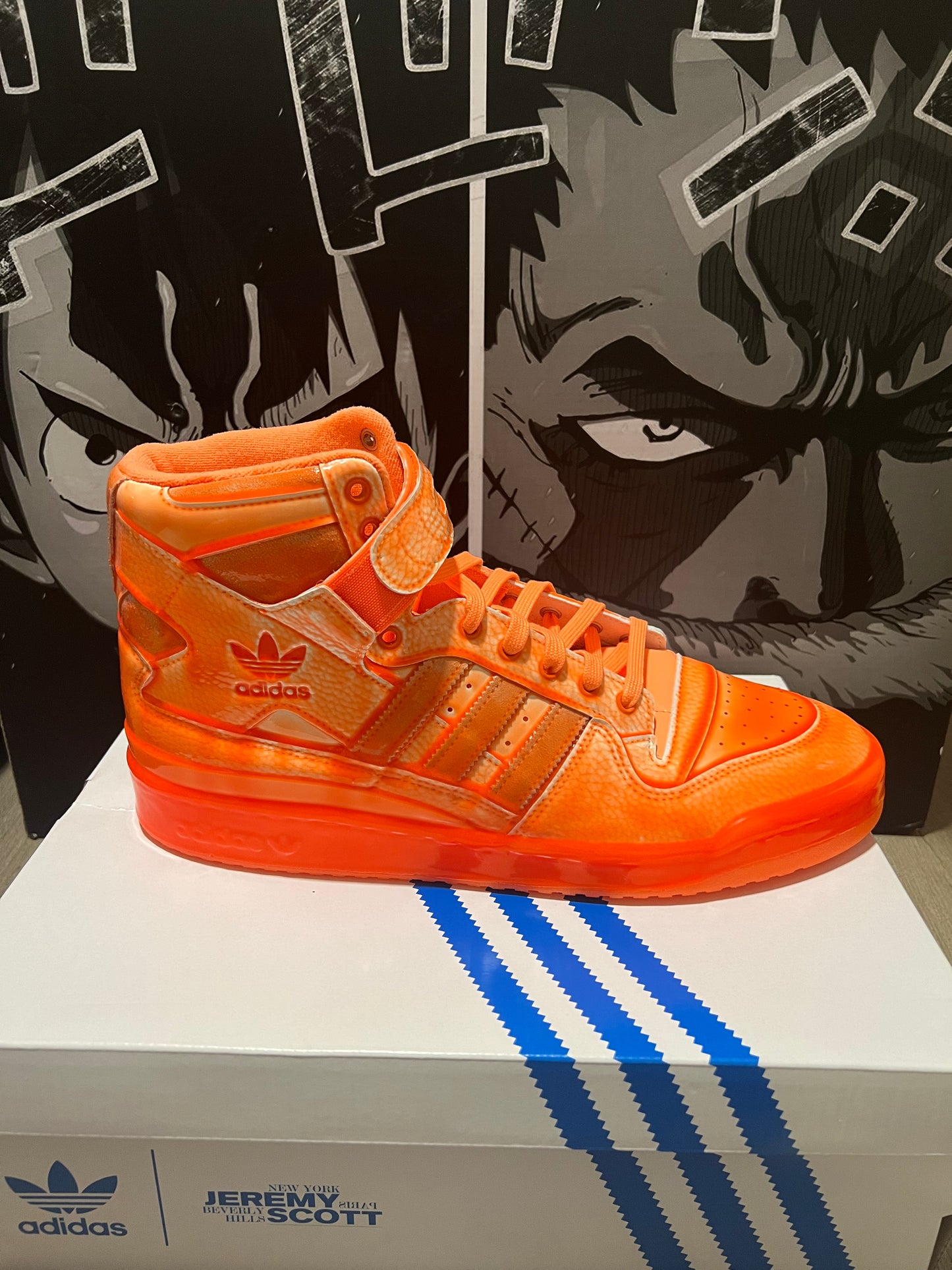 Jeremy Scott x Forum High 'Dipped - Signal Orange'